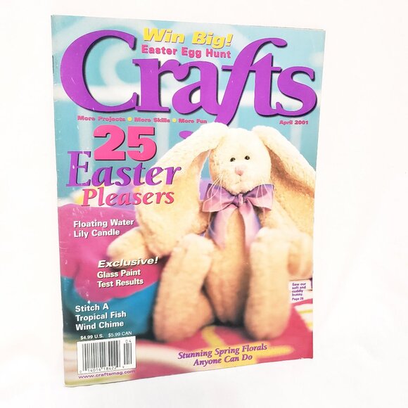 Crafts Magazine 25 Easter Projects April 2001 Vol 24 No 3 Lily Candle Tropical - Picture 1 of 12